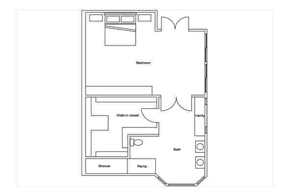 Floor Plan of Master Suite 10